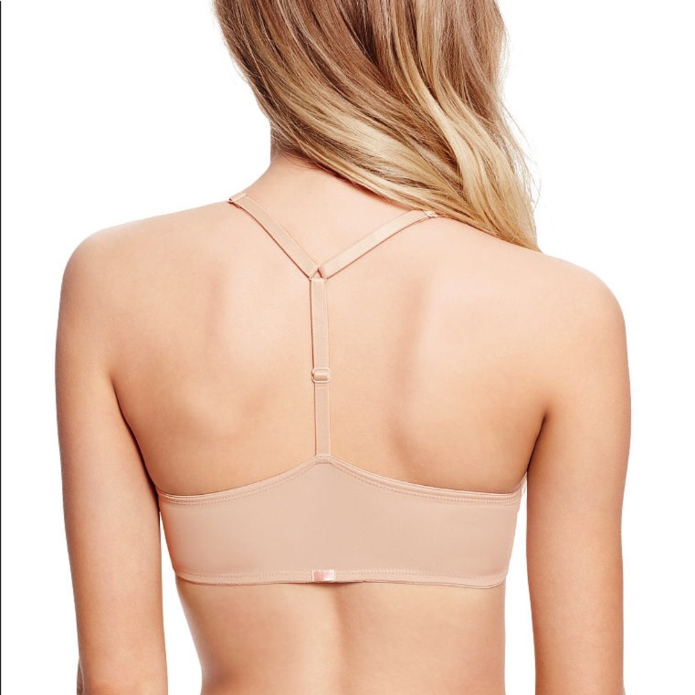 VS PINK Wear Everywhere Nude Push-Up T-Back Bra - Picture 3 of 3